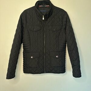Tommy Hilfiger Men's Quilted Black Puffer Coat